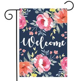 Briarwood Lane Watercolor Floral Garden Flag