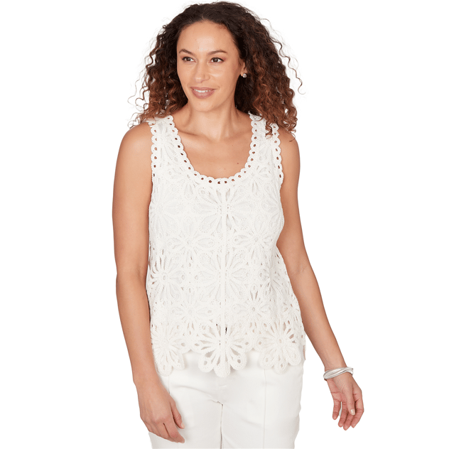Petite Skye’s the Limit Summer Spice Sleeveless Blouse
