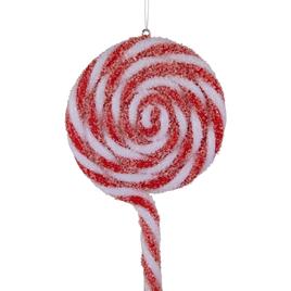 Northlight Seasonal 6ct. Red & White Frosted Lollipop Ornaments