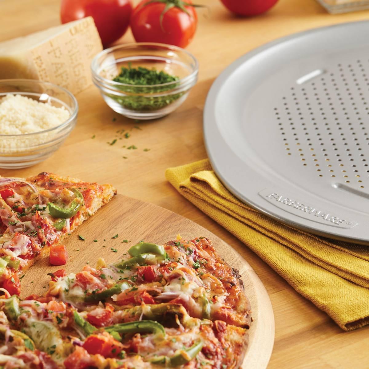 Farberware® 15.5in. GoldenBake Non-Stick Perforated Pizza Pan