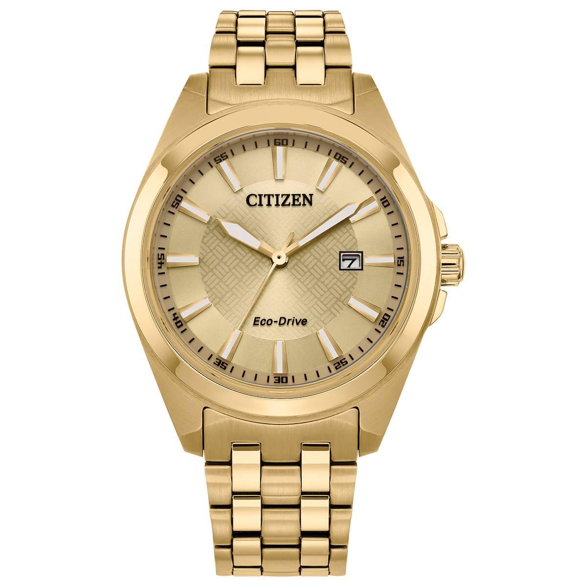 Mens Citizen(R) Peyten Champagne Dial Bracelet Watch - BM7532-54P
