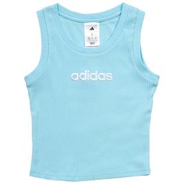 Girls (7-16) adidas(R) Embroidered Ribbed Tank
