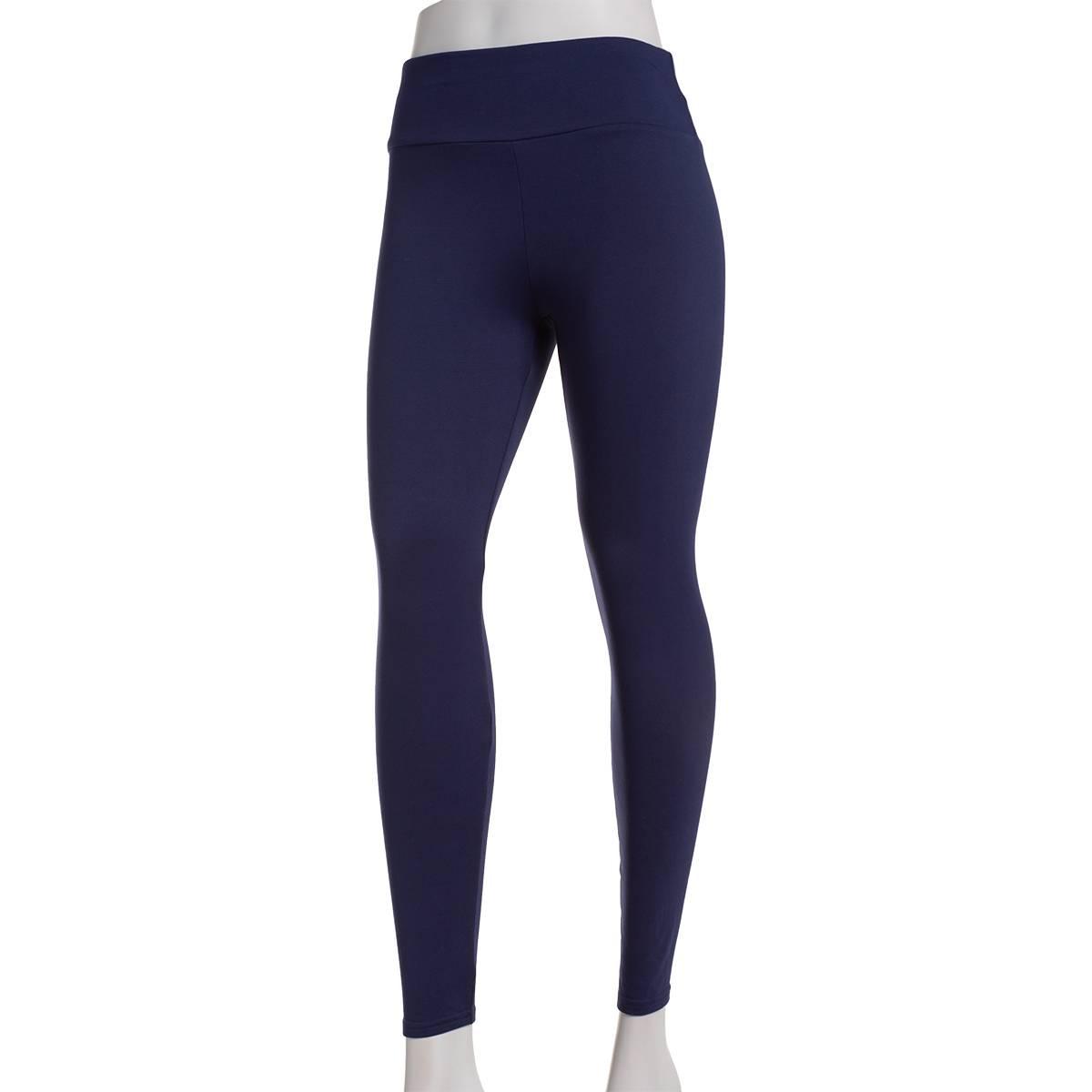 Juniors Eye Candy Brush Back Solid High Waist Leggings