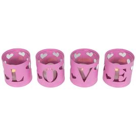 Northlight Seasonal Valentine''s Day Candle Holders - Set of 4