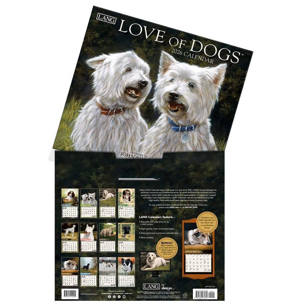 Lang® 2026 Love of Dogs Wall Calendar