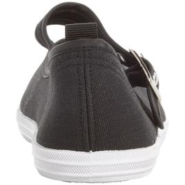 Womens Ashley Blue Mary Jane Canvas Slip On Flats
