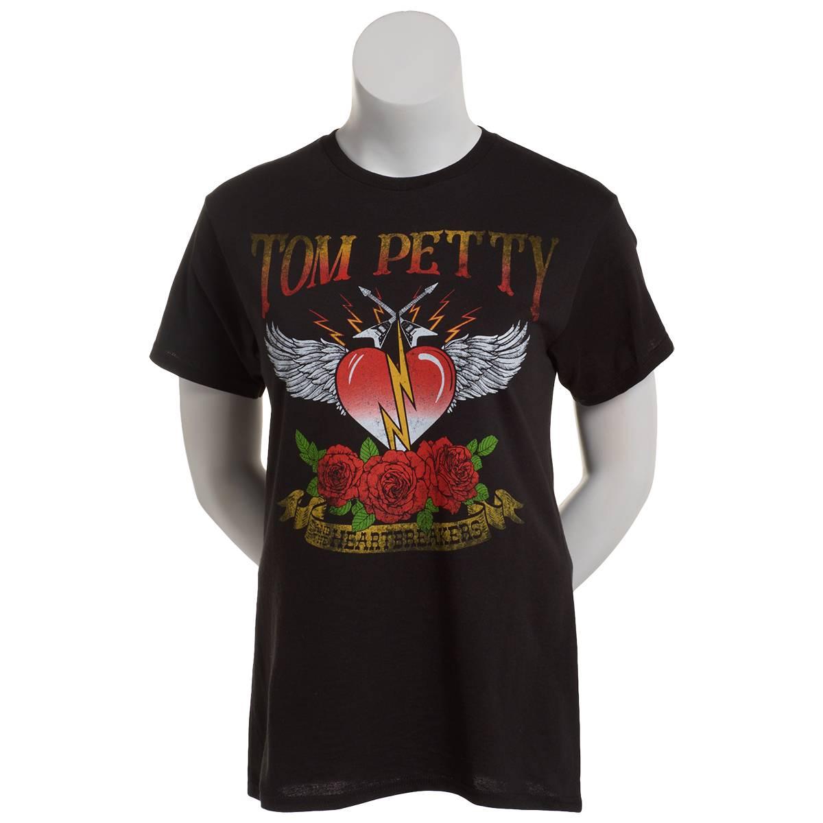 Juniors Hybrid Promotions Tom Petty Heartbreaker Boyfriend Tee