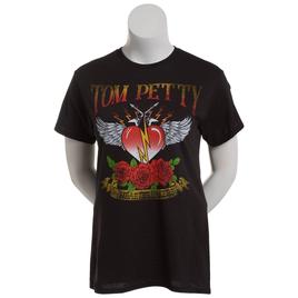 Juniors Hybrid Promotions Tom Petty Heartbreaker Boyfriend Tee