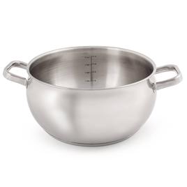BergHOFF Belly Shape 18/10 Stainless Steel Stockpot w/ Glass Lid