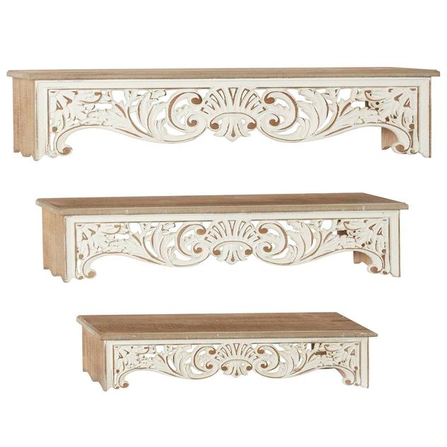 9th & Pike® Wood Wall Shelves - Set Of 3
