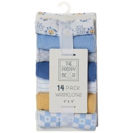 The Preppy Bear 14pk. Lion/Print/Solid Washcloths