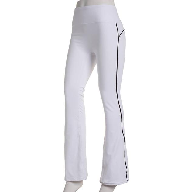 Juniors Cotton Candy Butter Piped Wide Waist Flare Leggings
