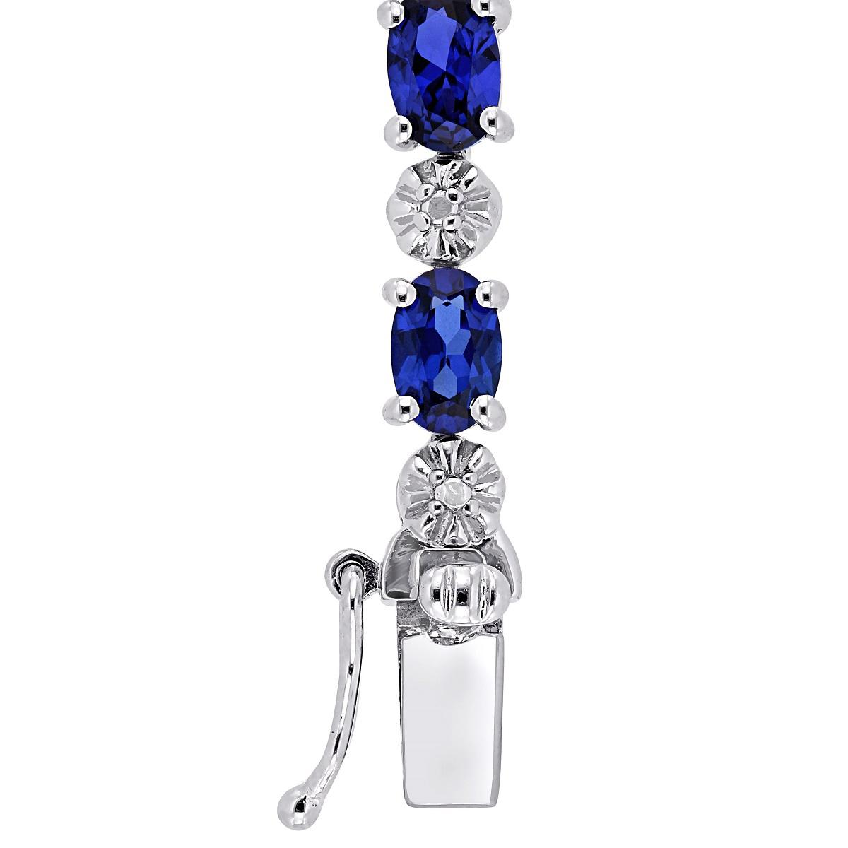 Gemstone Classics™ Diamond & Multi-Color Sapphire Bracelet