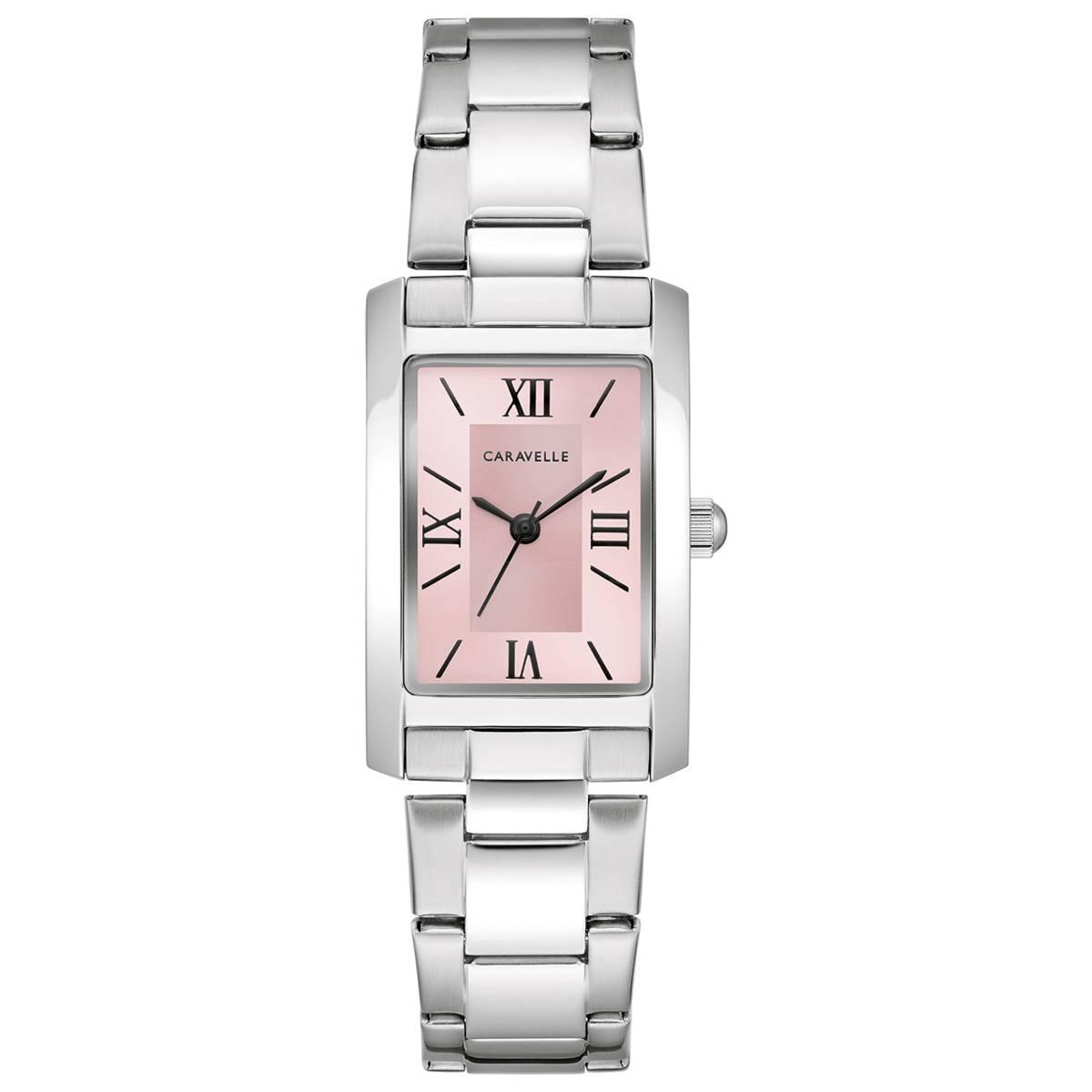 Womens Caravelle by Bulova Classic Pink Dial Watch - 43L224