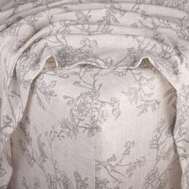 Kathy Ireland 100% Turkish Cotton Flannel Grey Toile Sheet Set