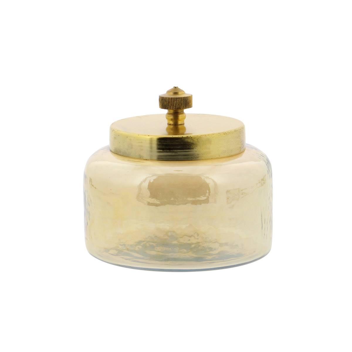 9th & Pike® Gold Smoked Glass Jars - Set of 2