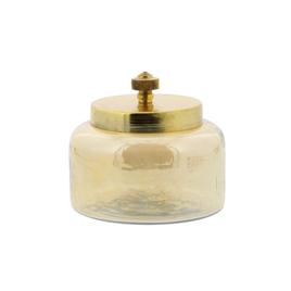 9th & Pike® Gold Smoked Glass Jars - Set of 2