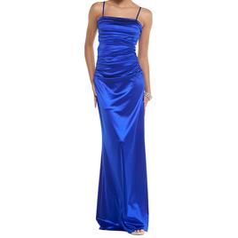 Juniors Emerald Sundae Satin Corset A-Line Dress
