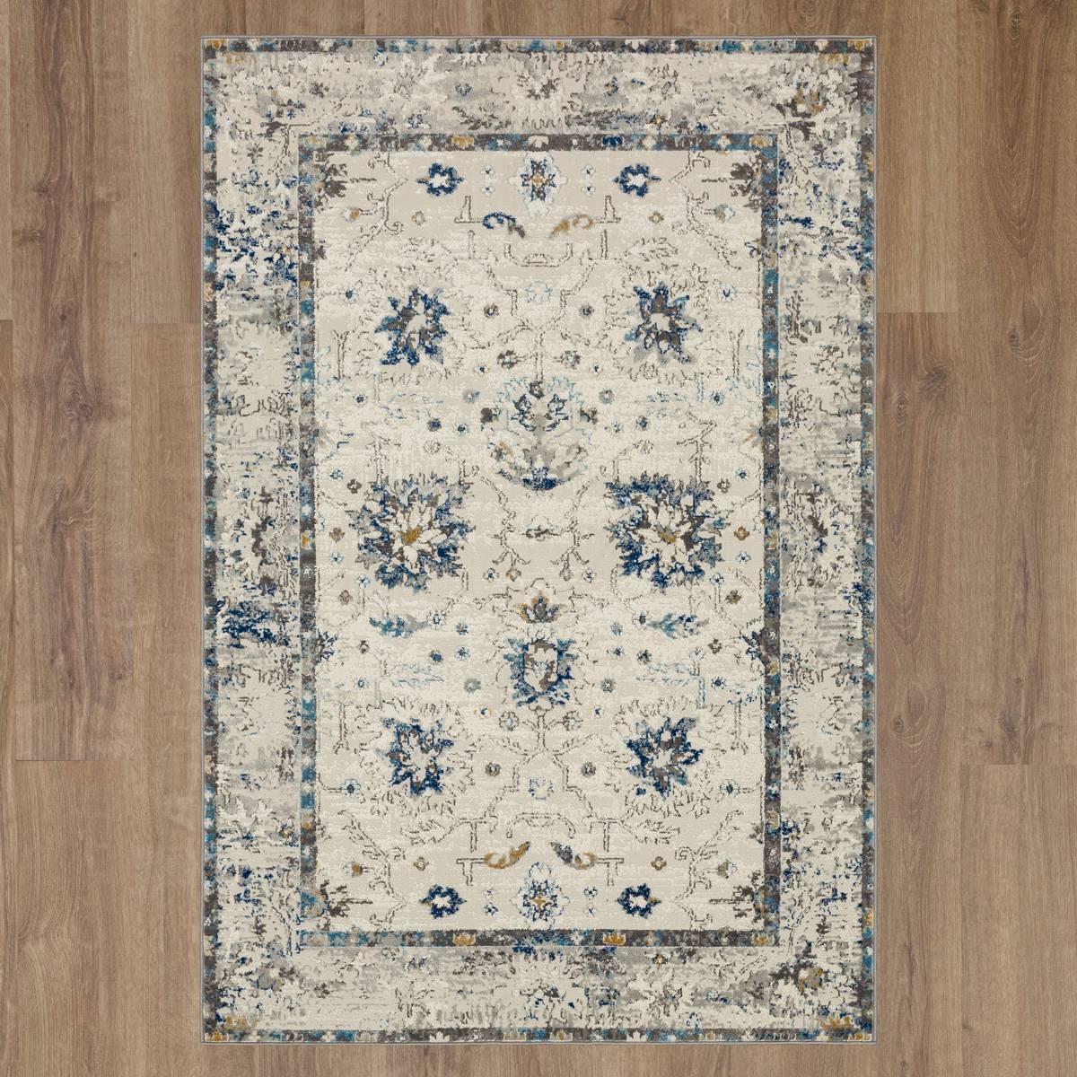Mohawk Home Waldorf Grey/Dark Blue Large Area Rug