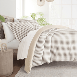 Soft Essentials Ultra Soft Gingham Reversible Duvet Cover Set