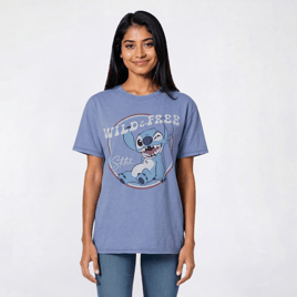 Juniors Plus Freeze Stitch Americana Wild & Free Tee