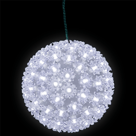 Northlight White LED Starlight Sphere Outdoor Christmas Decor
