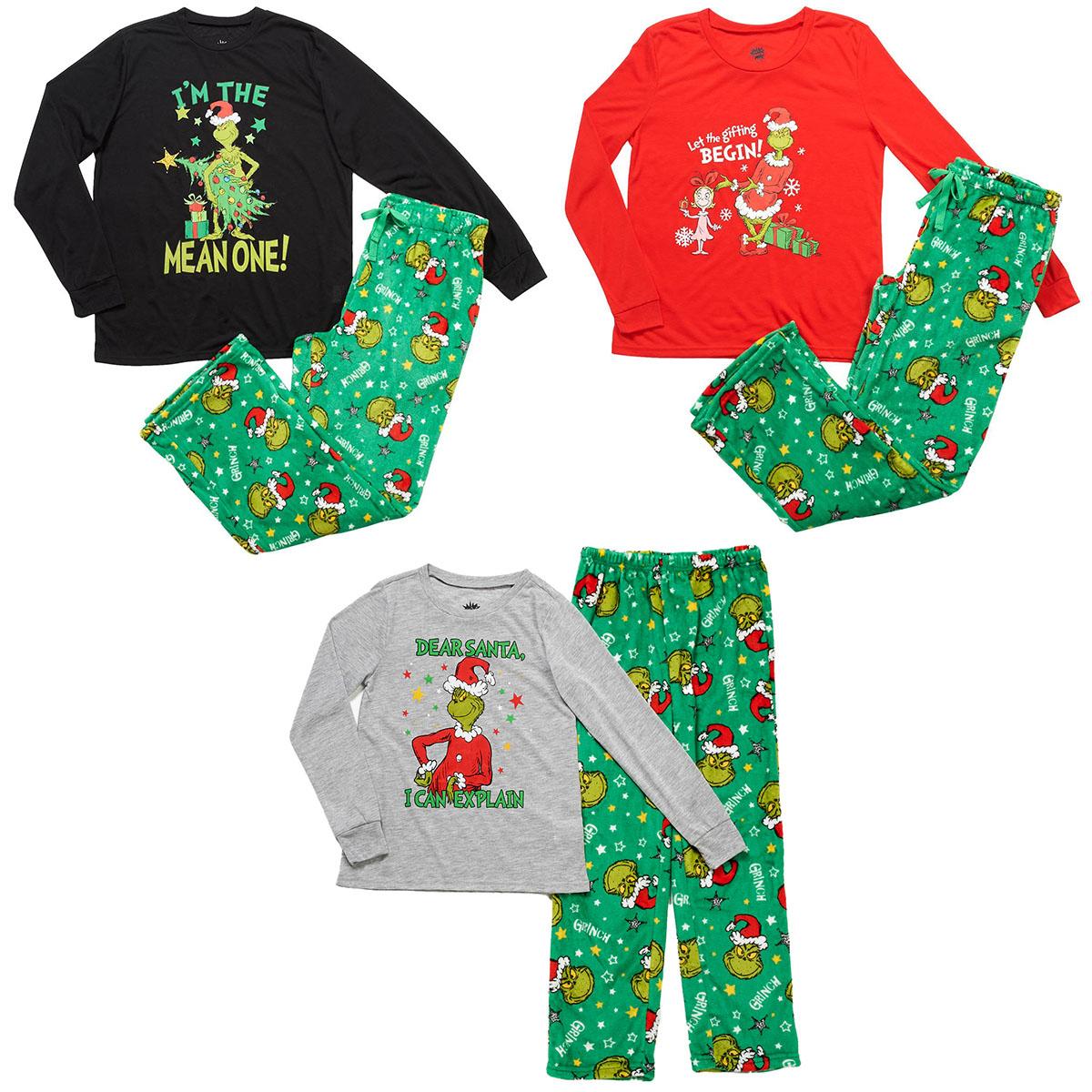 Holiday Traditions Grinch Festive Family Pajamas preview
