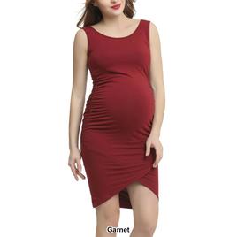 Womens Glow & Grow® Tulip Hem Maternity Midi Dress