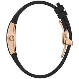 Womens Bulova Latin GRAMMY® Black Rosegold Strap Watch - 97L163