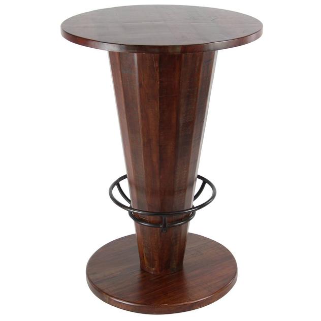 9th & Pike® Brown Gum Tree Wood Rustic Dining Table