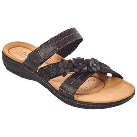 Womens Clarks® Laurieann Rose Black Sandals