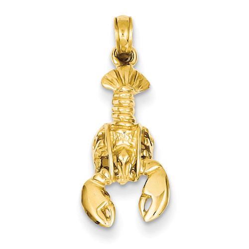 Unisex Gold Classics(tm) 14kt. Yellow Gold Lobster Charm