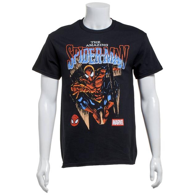 Young Mens Marvel Spider-Man Comic Style Graphic Tee