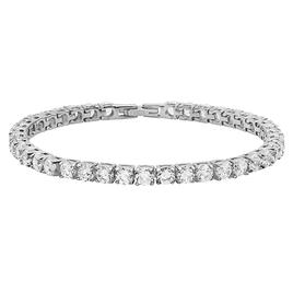 18kt. White Gold Plated Classic Tennis Bracelet