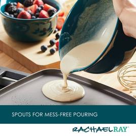 Rachael Ray 2pc. Ceramic Mixing Bowl Set - Teal Blue