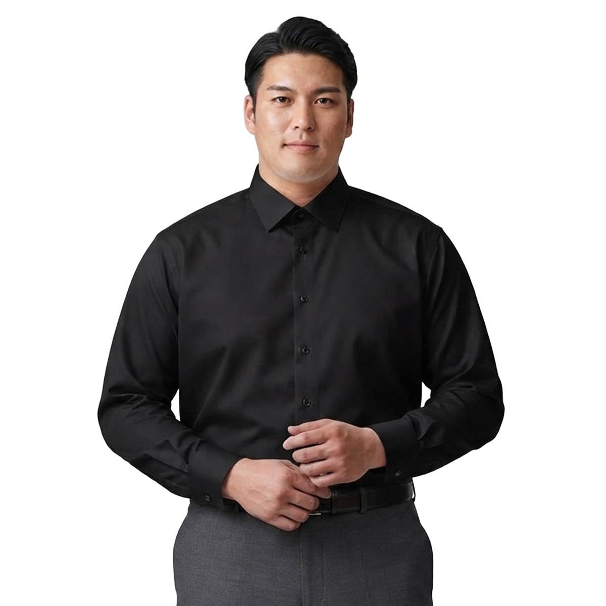 Mens Big & Tall Christian Aujard Dress Shirt - Black