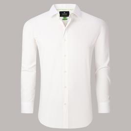 Mens Tom Baine Regular Fit Textured Dress Shirt - Light Yellow