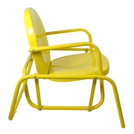 Northlight Seasonal Retro Metal Tulip Glider Patio Chair