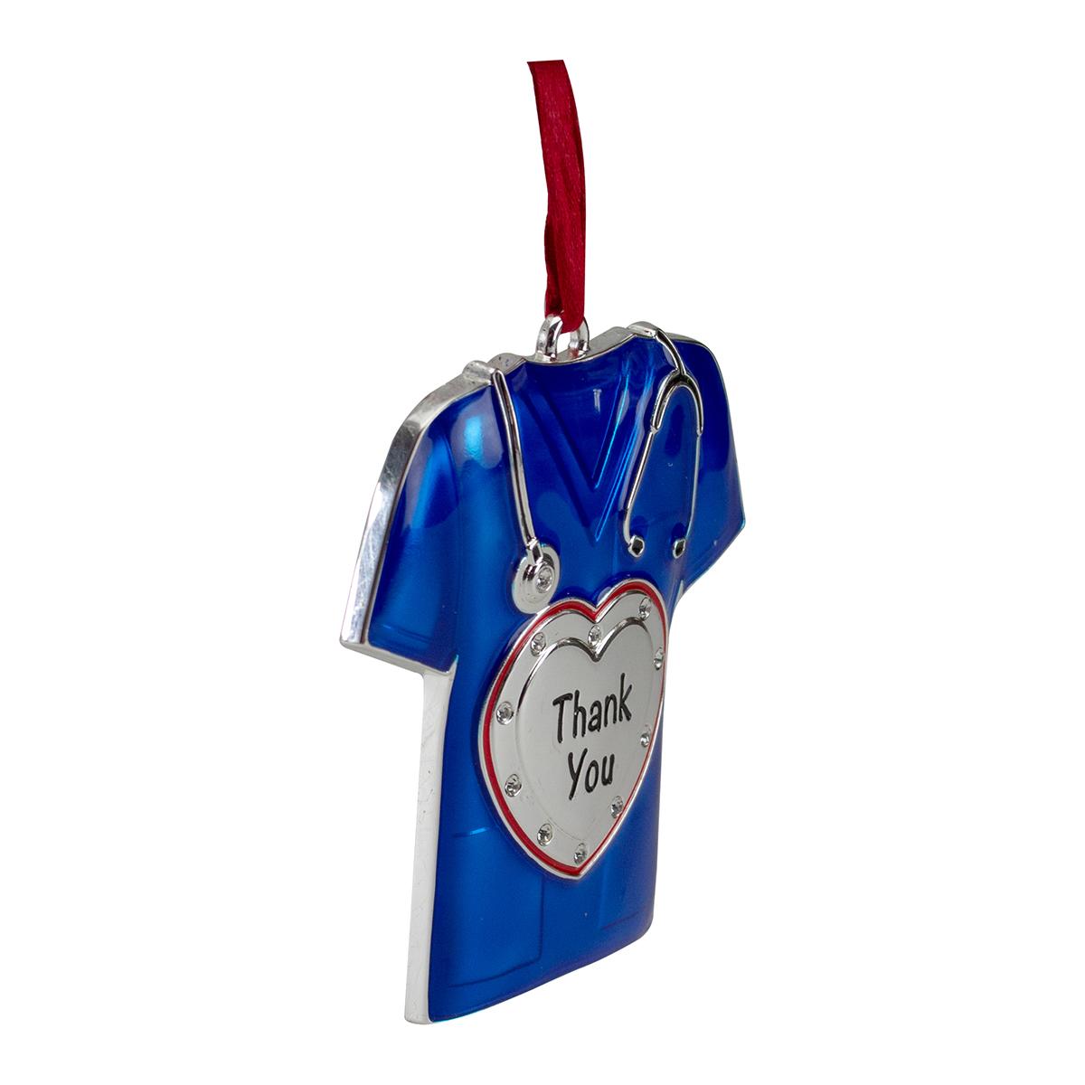 Northlight Seasonal Blue Scrubs Christmas Ornament