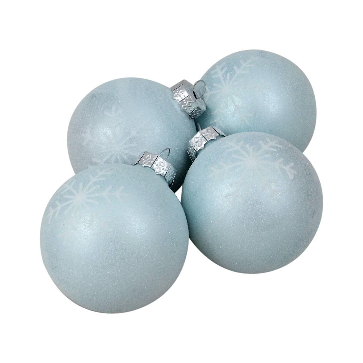 Northlight Seasonal 4ct. Snowflake Christmas Ball Ornament Set