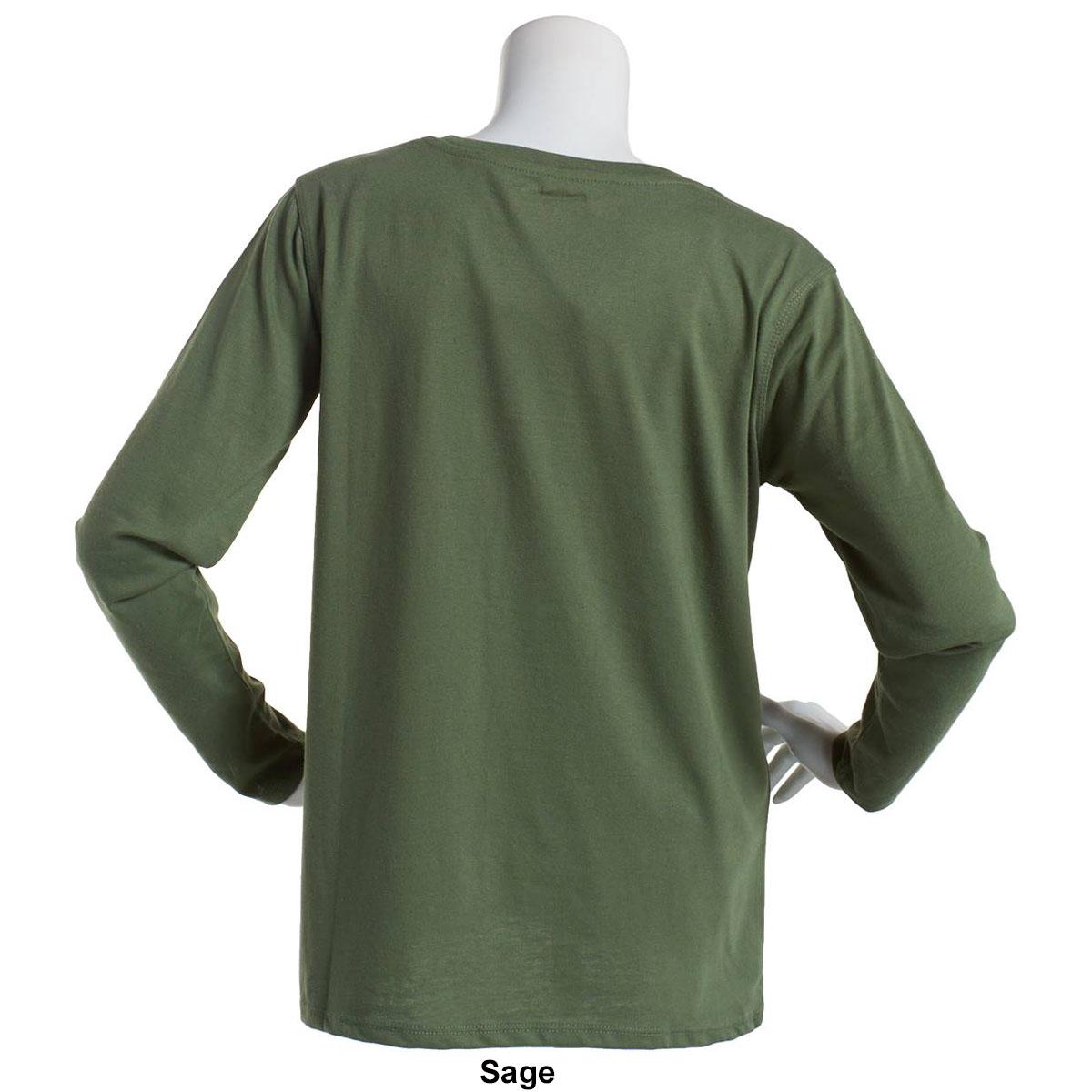 Womens Starting Point® Super Soft V-Neck Long Sleeve Tee