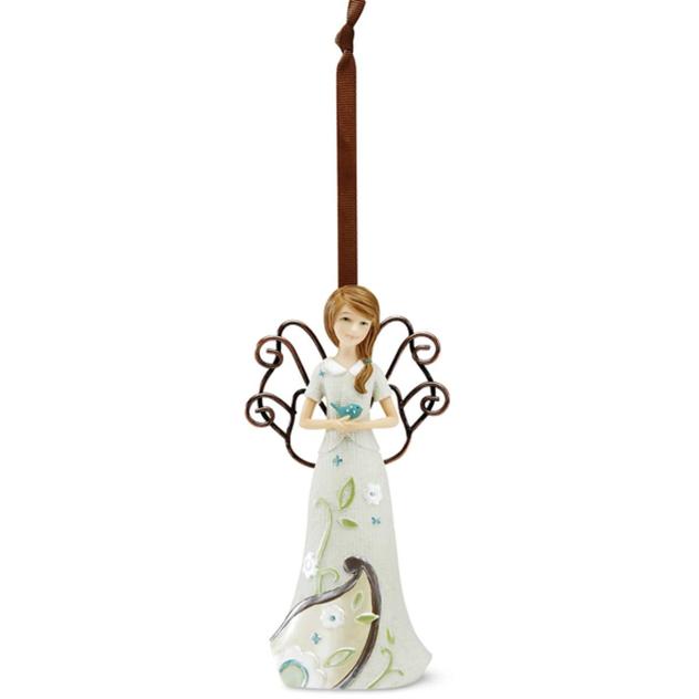 Pavilion Angel with Dove Ornament