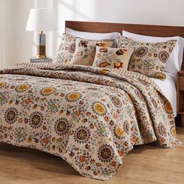 Greenland Home Fashions(tm) Andorra Paisley Quilt Set w/ Pillows
