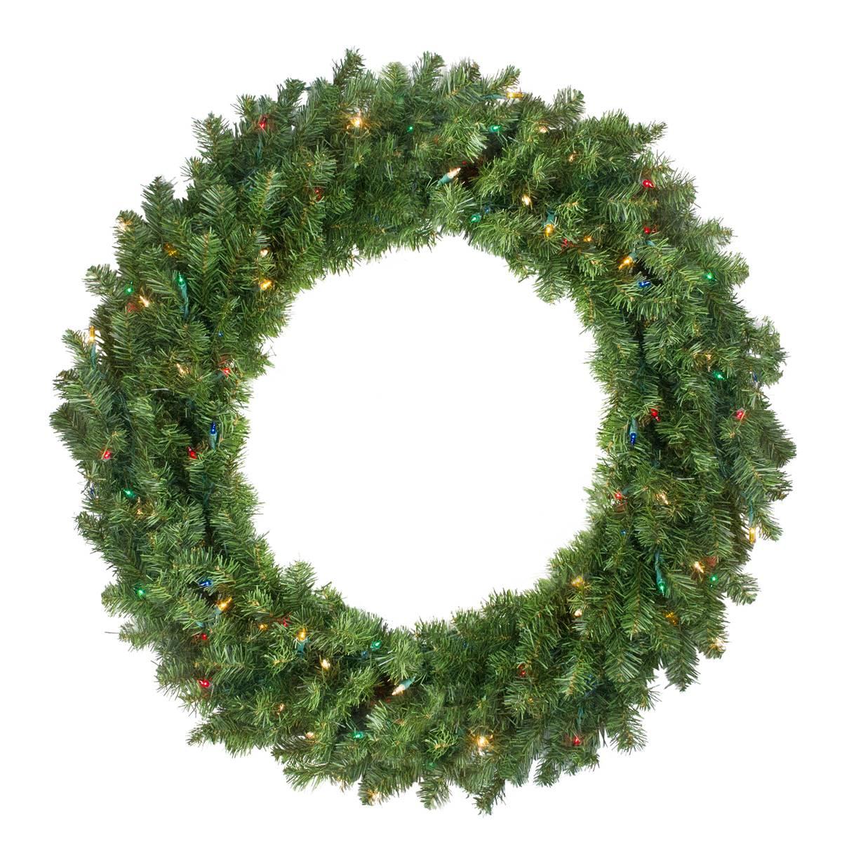Northlight Seasonal Lit Canadian Pine Artificial Christmas Wreath