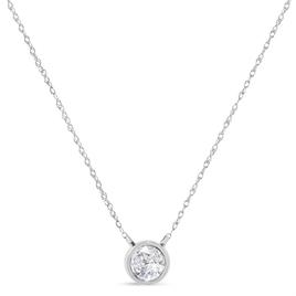 Haus of Brilliance 10kt. 1/5ctw. Diamond Pendant Necklace