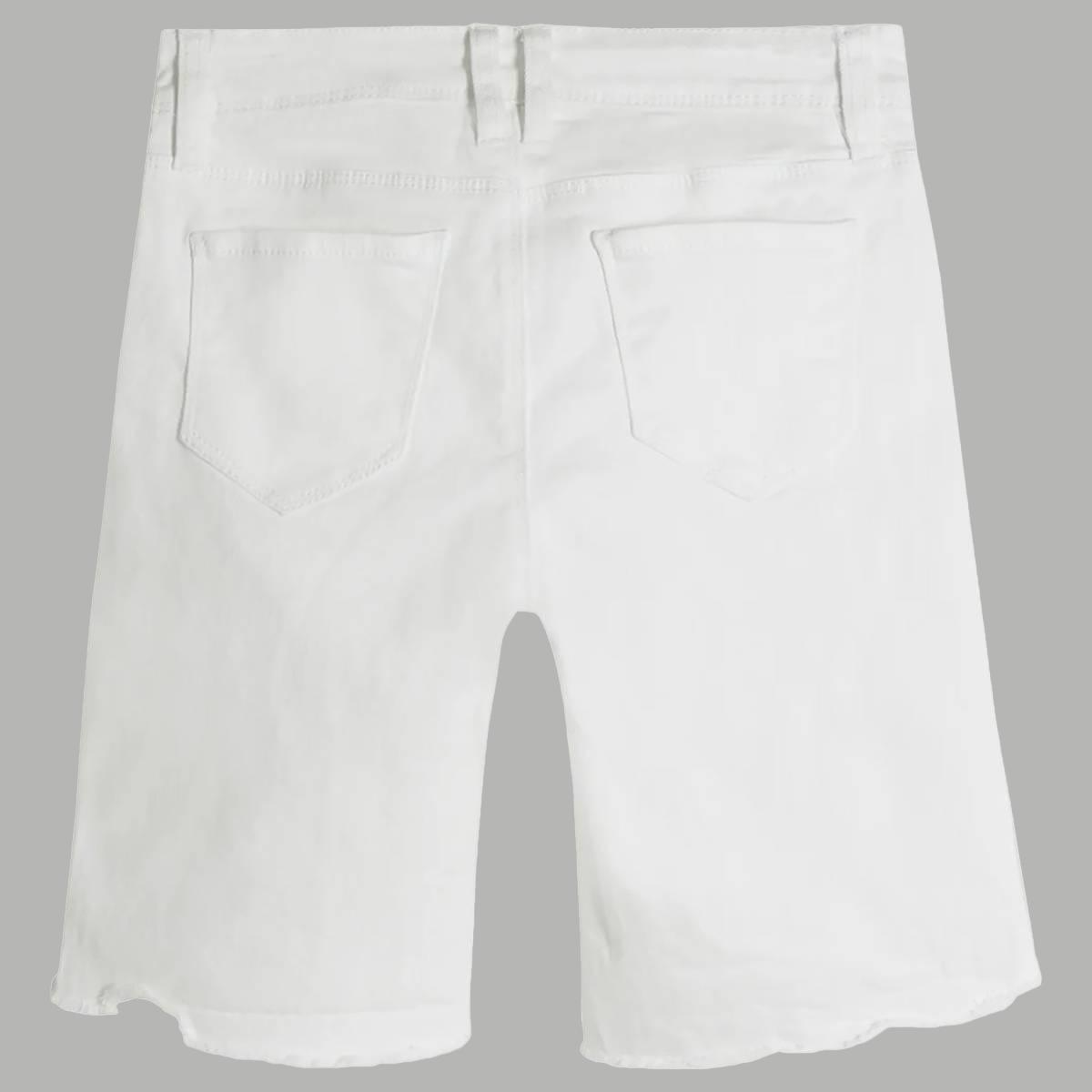 Girls (7-14) YMI® 3 Pocket Distressed Fray Hem Midi Shorts