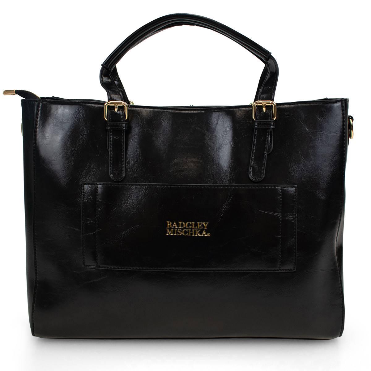 Badgley Mischka Julia XL Vegan Leather Tote Weekender Travel Bag