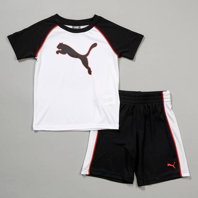 Boys (4-7) Puma® 2pc. Interlock Performance Tee with Shorts Set