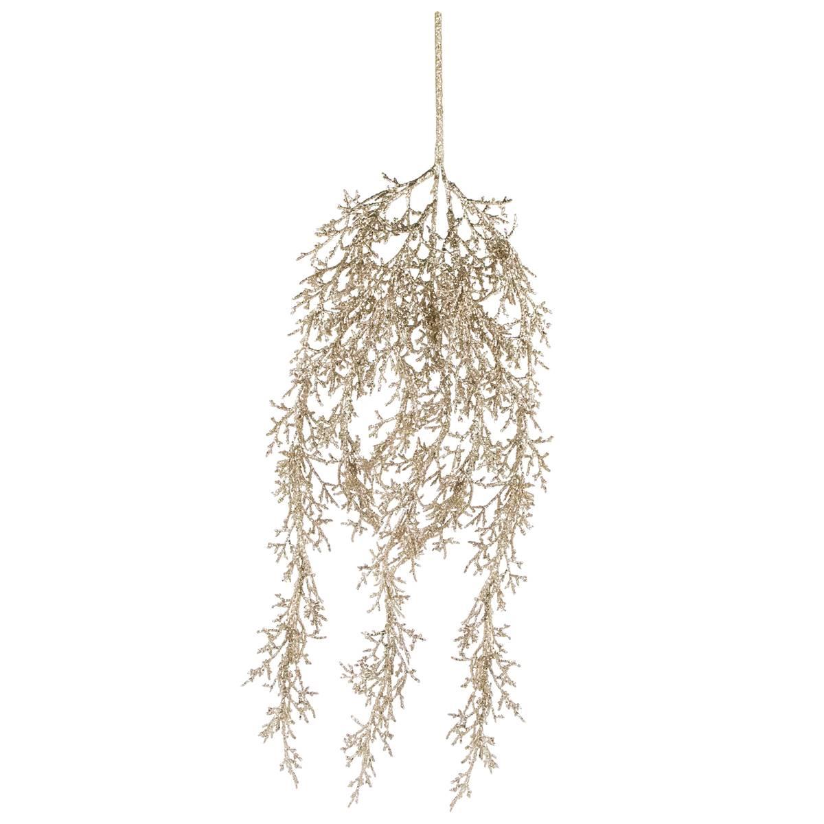 Northlight Seasonal 24in. Golden Glittered Pine Christmas Spray