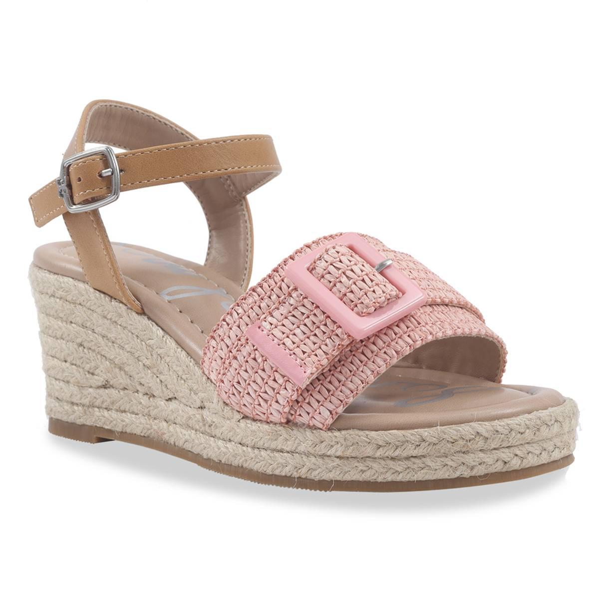 Big Girls Sam Edelman Lucia Buckle Wedge Sandals